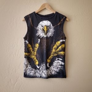 Vintage 1980s Screaming Eagle Sleeveless T-Shirt